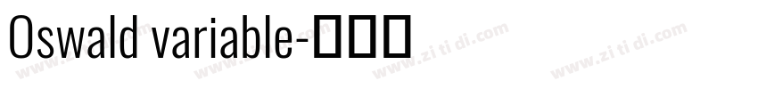 Oswald variable字体转换